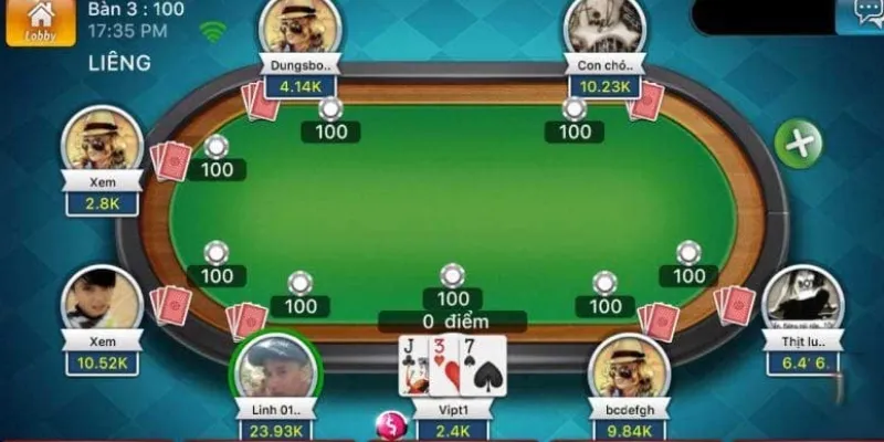 Luật chơi và cách xác định điểm trong game Liêng tại Kubet